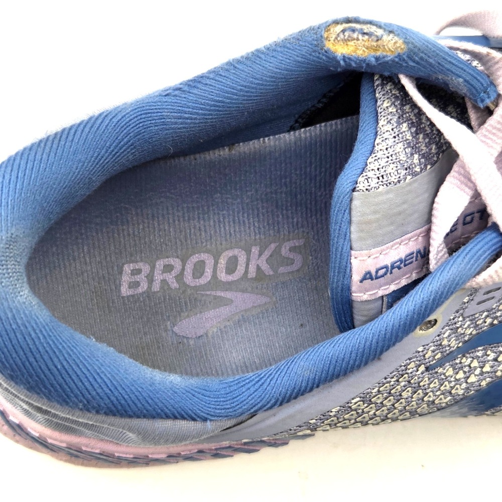 Brooks Adrenaline GTS‎ 22 Shoes Womens Size 9.5 B Purple Dutch Blue Sneakers - Picture 5 of 7